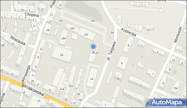 Strzelce Opolskie, Plac Targowy, 3, mapa Strzelce Opolskie