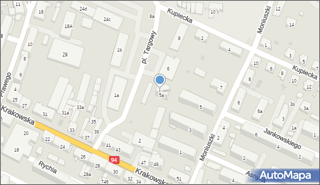 Strzelce Opolskie, Plac Targowy, 4, mapa Strzelce Opolskie