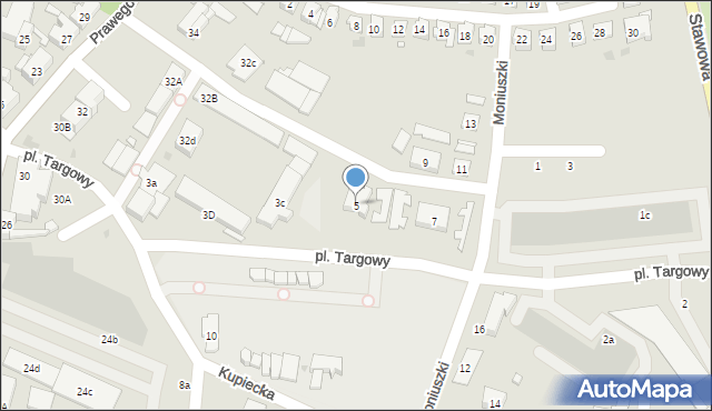 Strzelce Opolskie, Plac Targowy, 5, mapa Strzelce Opolskie