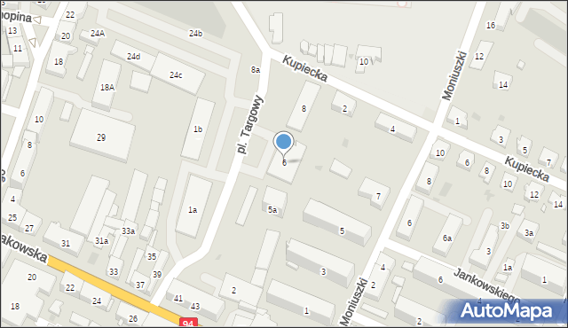 Strzelce Opolskie, Plac Targowy, 6, mapa Strzelce Opolskie