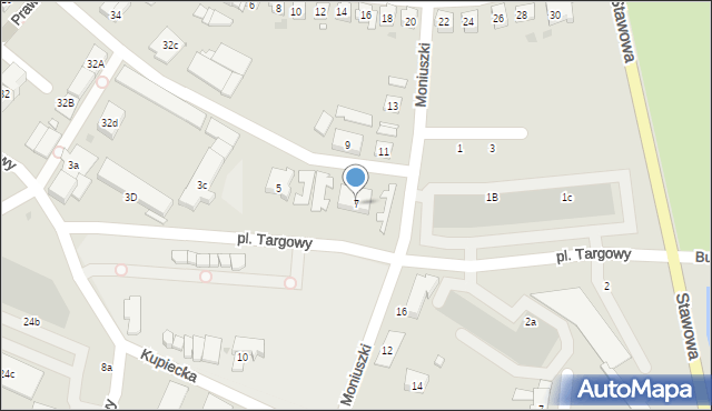 Strzelce Opolskie, Plac Targowy, 7, mapa Strzelce Opolskie