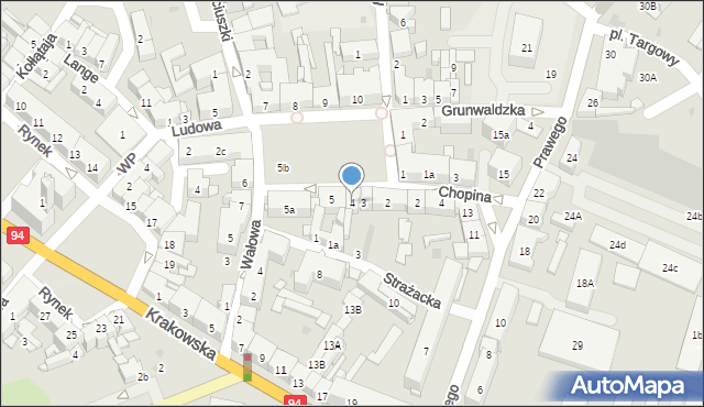 Strzelce Opolskie, Plac Żeromskiego Stefana, 4, mapa Strzelce Opolskie