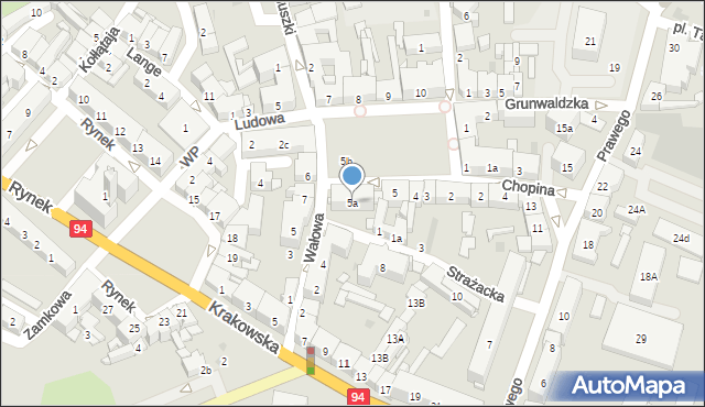 Strzelce Opolskie, Plac Żeromskiego Stefana, 5a, mapa Strzelce Opolskie