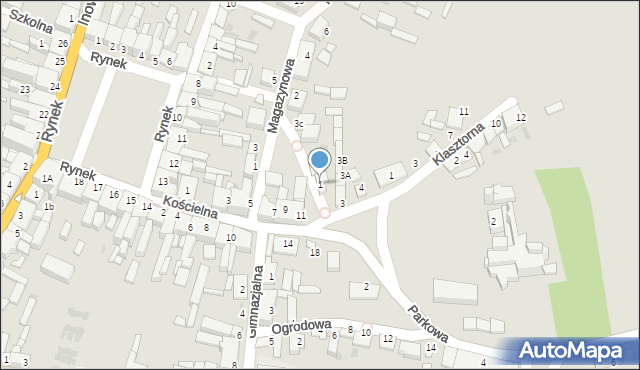 Strzelno, Plac Świętego Wojciecha, 1, mapa Strzelno