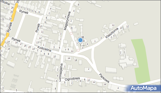 Strzelno, Plac Świętego Wojciecha, 5, mapa Strzelno