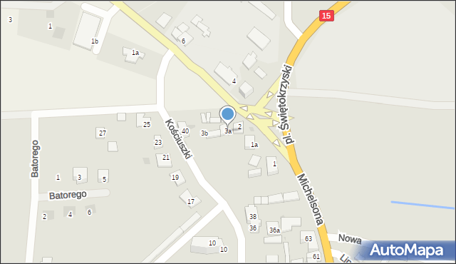 Strzelno, Plac Świętokrzyski, 3a, mapa Strzelno