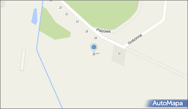 Studzianki, Plażowa, 30, mapa Studzianki