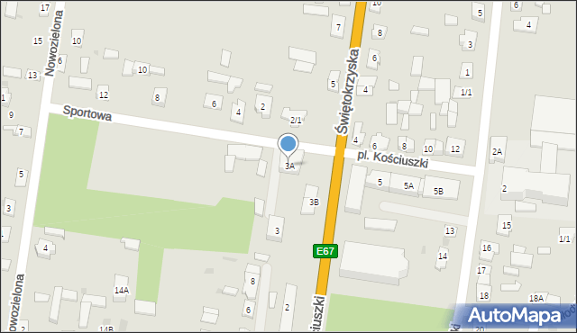 Suchowola, Plac Kościuszki Tadeusza, gen., 3A, mapa Suchowola