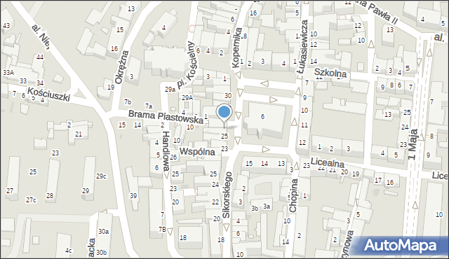 Sulechów, Plac Ratuszowy, 26, mapa Sulechów