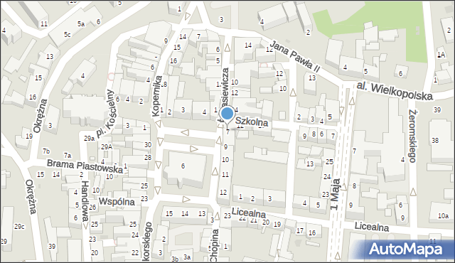 Sulechów, Plac Ratuszowy, 7, mapa Sulechów