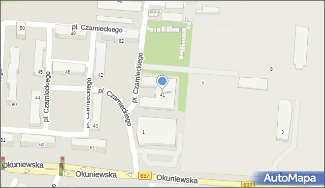 Sulejówek, Plac Czarnieckiego Stefana, hetm., 41, mapa Sulejówek