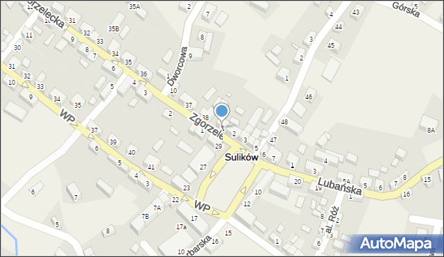 Sulików, Plac Wolności, 1, mapa Sulików