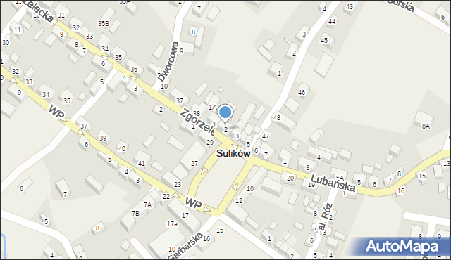 Sulików, Plac Wolności, 2, mapa Sulików
