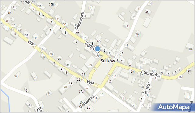 Sulików, Plac Wolności, 29, mapa Sulików