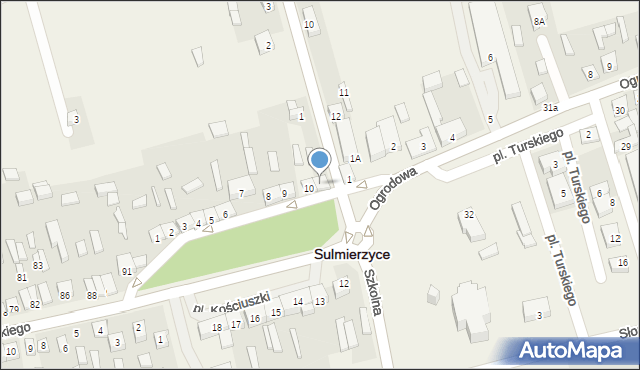 Sulmierzyce, Plac Kościuszki Tadeusza, gen., 11, mapa Sulmierzyce