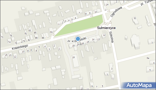 Sulmierzyce, Plac Kościuszki Tadeusza, gen., 17, mapa Sulmierzyce