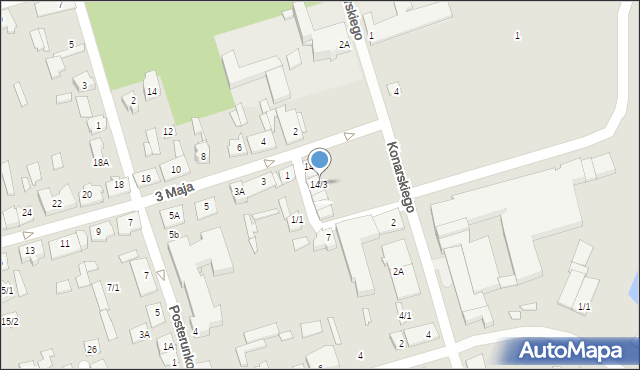 Supraśl, Plac Kościuszki Tadeusza, gen., 14/3, mapa Supraśl