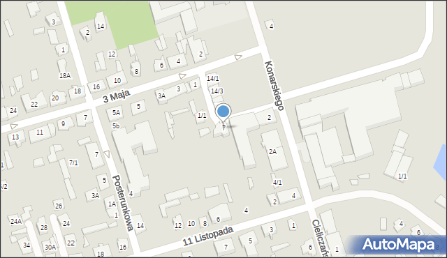 Supraśl, Plac Kościuszki Tadeusza, gen., 7, mapa Supraśl