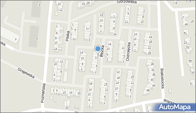 Suwałki, Płocka, 13, mapa Suwałk