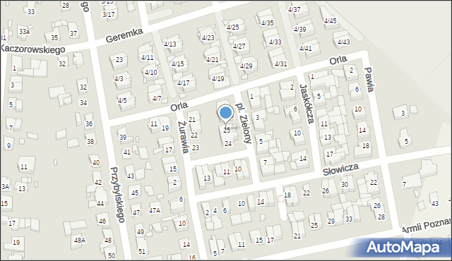 Swarzędz, Plac Zielony, 25, mapa Swarzędz