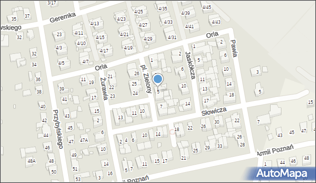 Swarzędz, Plac Zielony, 5, mapa Swarzędz
