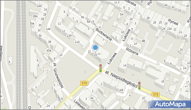 Świdnica, Plac Grunwaldzki, 11, mapa Świdnicy