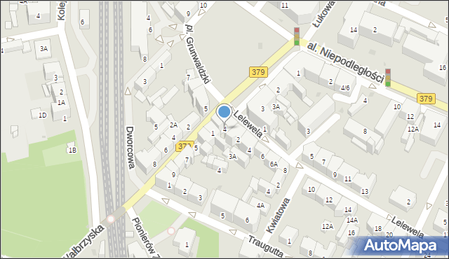 Świdnica, Plac Grunwaldzki, 4, mapa Świdnicy