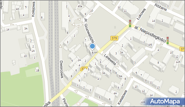 Świdnica, Plac Grunwaldzki, 5, mapa Świdnicy