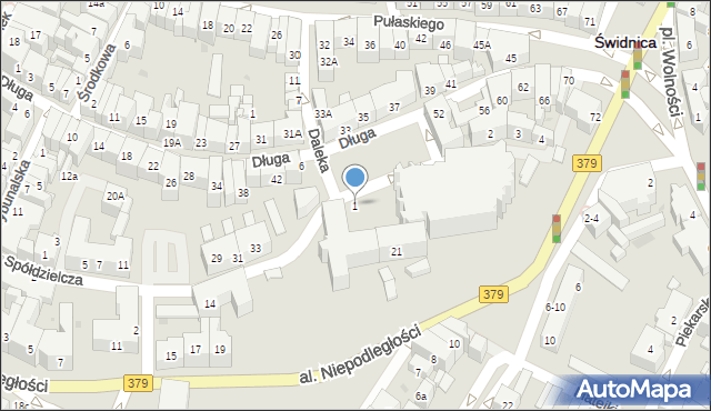 Świdnica, Plac św. Jana Pawła II, 1, mapa Świdnicy