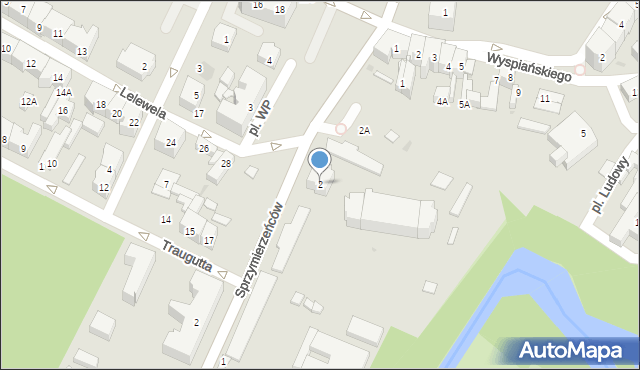 Świdnica, Plac Wojska Polskiego, 2, mapa Świdnicy