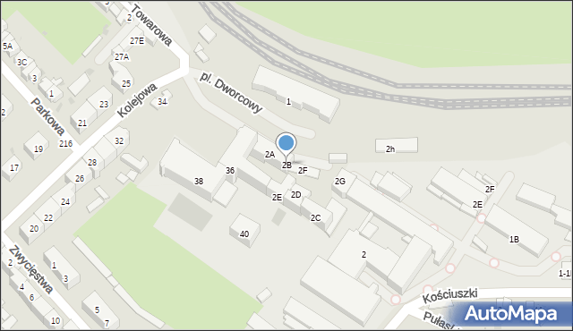 Świebodzice, Plac Dworcowy, 2B, mapa Świebodzice