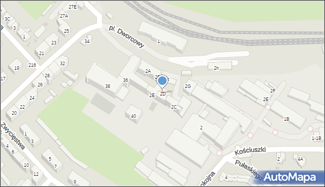 Świebodzice, Plac Dworcowy, 2D, mapa Świebodzice