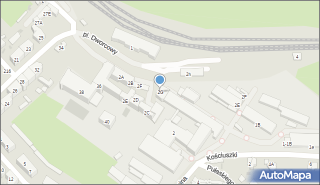 Świebodzice, Plac Dworcowy, 2G, mapa Świebodzice