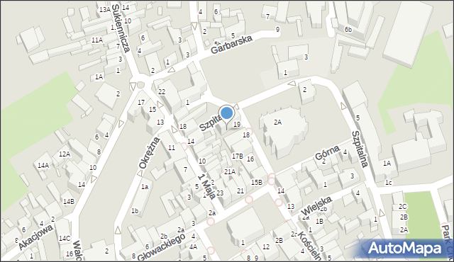 Świebodzin, Plac Jana Pawła II, 19B, mapa Świebodzin