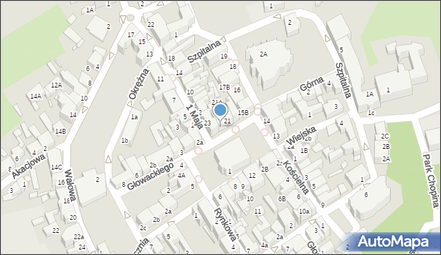Świebodzin, Plac Jana Pawła II, 22, mapa Świebodzin