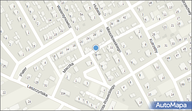 Święciechowa, Plac Sucharskiego Henryka, mjr., 6, mapa Święciechowa