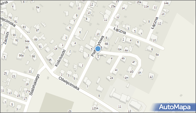 Świerklaniec, Plebiscytowa, 2, mapa Świerklaniec