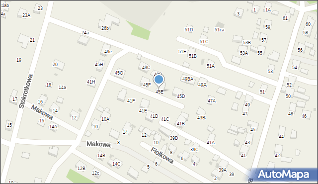 Świerklany, Plebiscytowa, 45E, mapa Świerklany