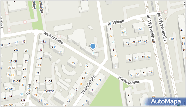 Szczecin, Plac Ofiar Katynia, 1, mapa Szczecina