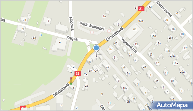Szczecin, Plac Wolności, 5, mapa Szczecina