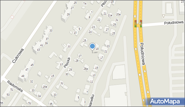 Szczecin, Płocka, 26a, mapa Szczecina