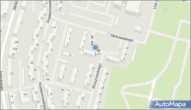 Szczecin, Plac Norwida Cypriana Kamila, 5, mapa Szczecina