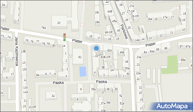 Szczecin, Plac Matki Teresy z Kalkuty, 12, mapa Szczecina