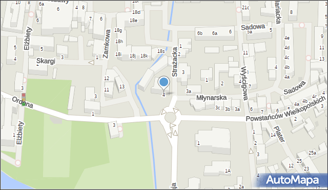 Szczecinek, Plac Sowińskiego Józefa, gen., 4, mapa Szczecinek