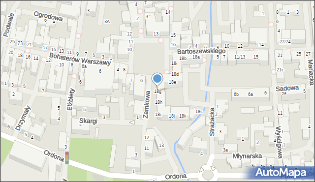 Szczecinek, Plac Wolności, 18g, mapa Szczecinek