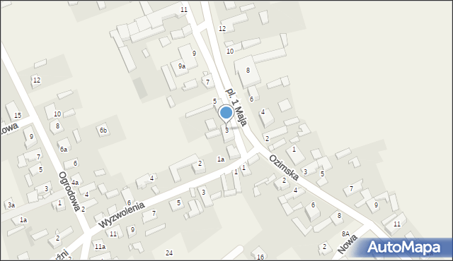 Szczedrzyk, Plac 1 Maja, 3, mapa Szczedrzyk