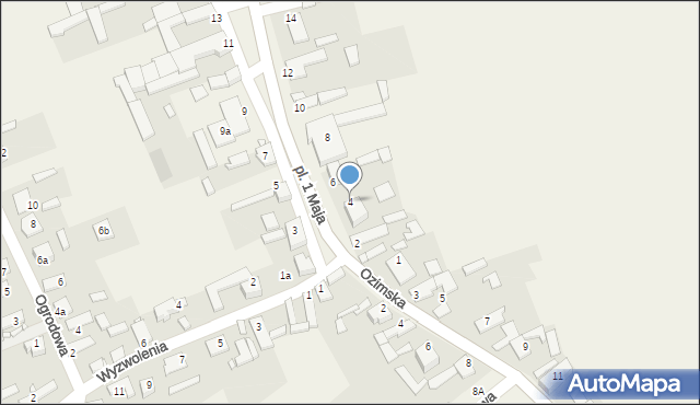 Szczedrzyk, Plac 1 Maja, 4, mapa Szczedrzyk