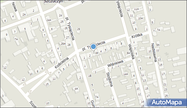 Szczuczyn, Plac Tysiąclecia, 3/1, mapa Szczuczyn