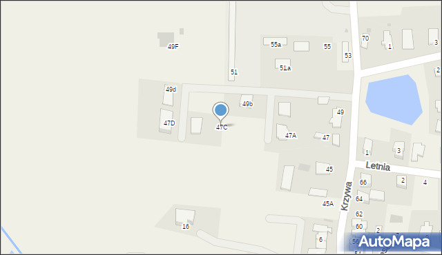 Szerominek, Płońska, 47C, mapa Szerominek