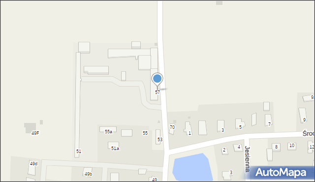 Szerominek, Płońska, 57, mapa Szerominek